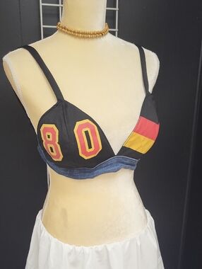 Vtg. Retro Fox 80's Bralette, Size L